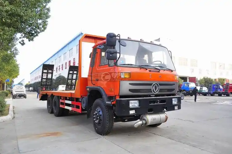 东风153后双桥平板运输车外观图片