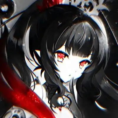 念七红瞳动漫女生头像