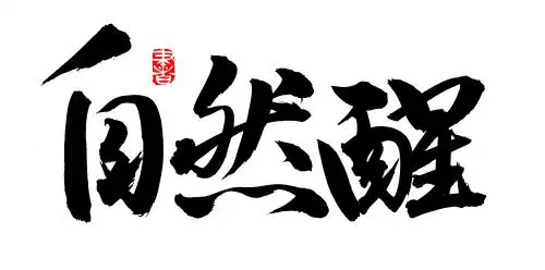 手书手写汉字书法字体自然醒