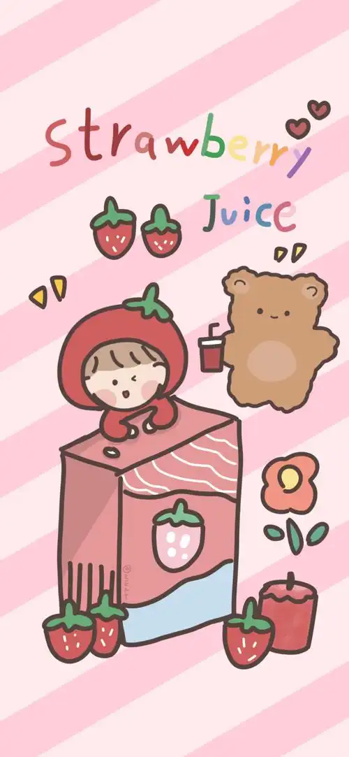 高清壁纸 可爱简约 插画手绘