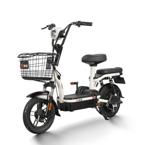 雅迪电动车新款小金果小型电动车 48v电瓶车踏板代步电动自行车