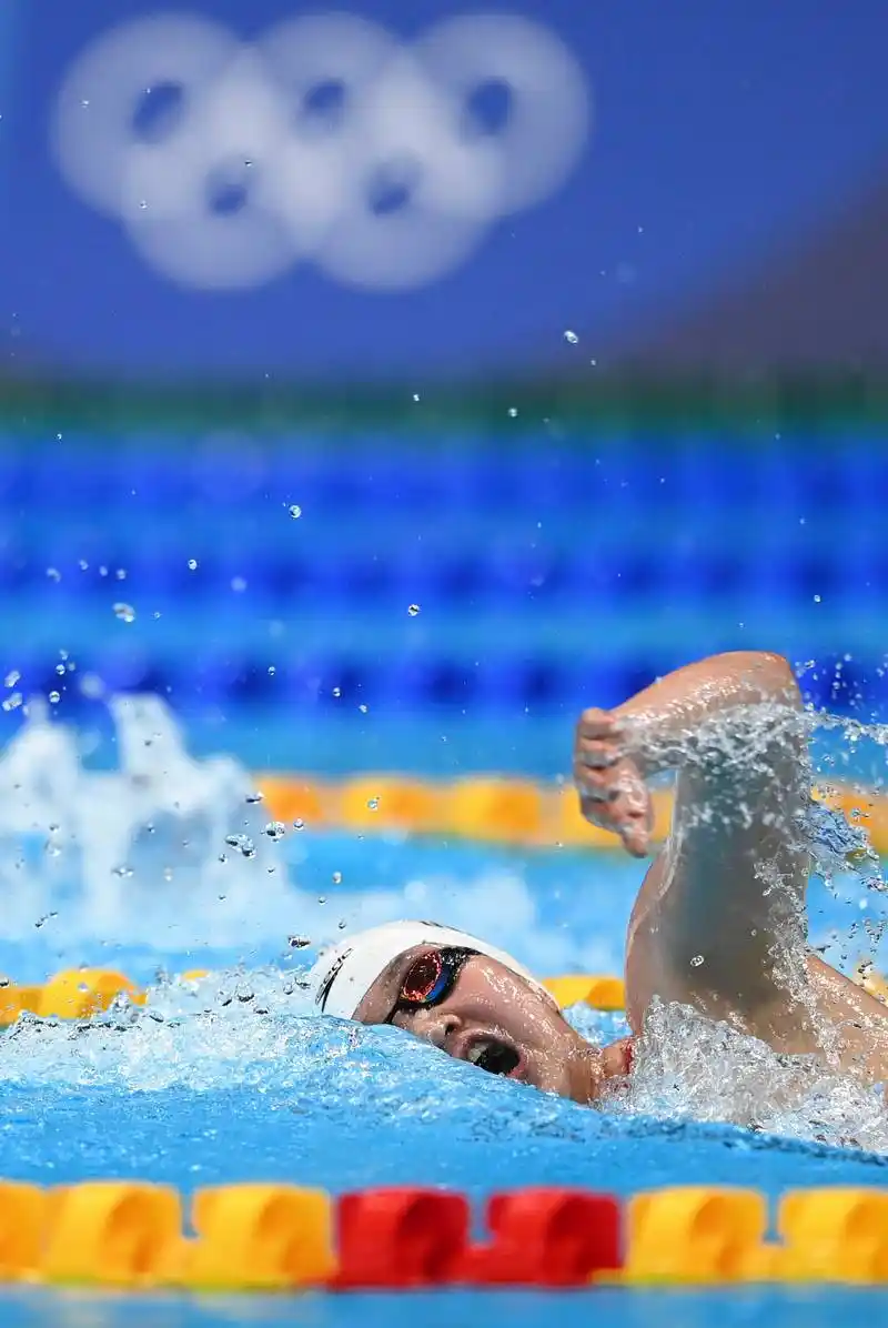 游泳——女子4x200米自由泳接力预赛赛况_中国队