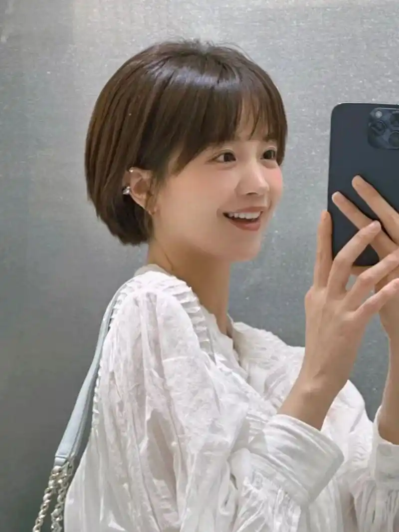 73超好看的挂耳短发~可盐可甜适合圆脸方脸!