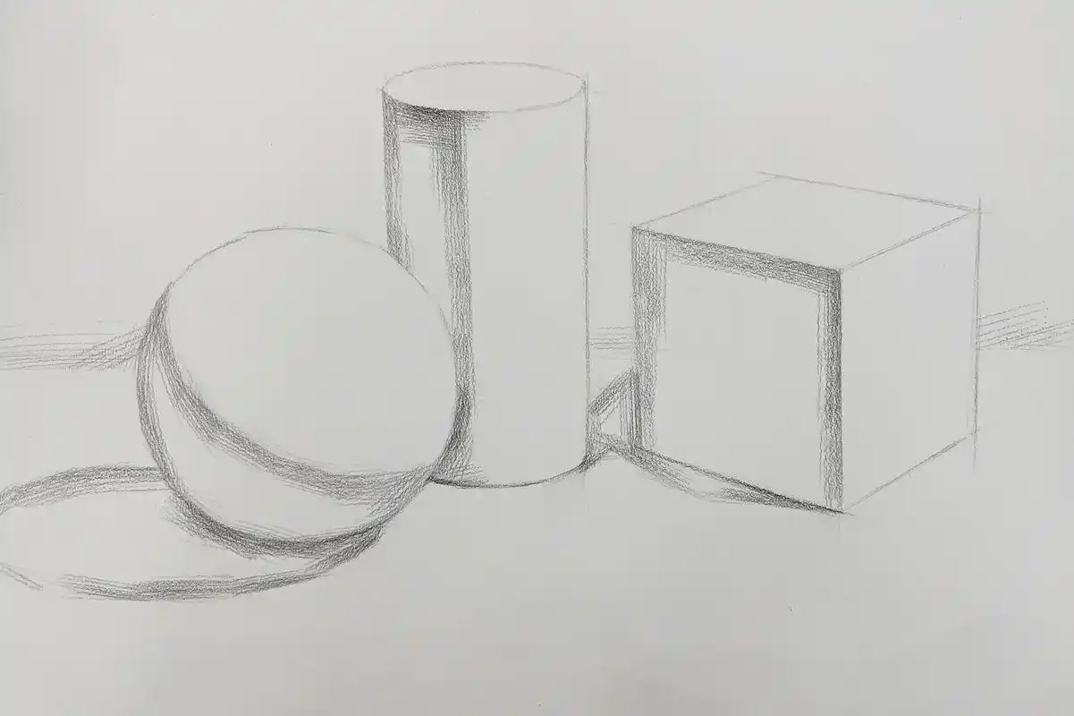 几何体步骤…##一起学画画 #素描 #想画就画 #抖出我的艺 - 抖音