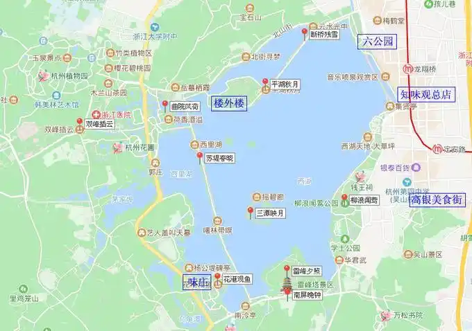 一天逛遍西湖十景,内含杭州三日逛吃攻略