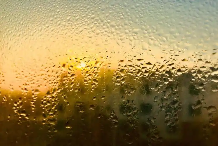 清晨的阳光,从对面的楼顶照进卧室的窗户.