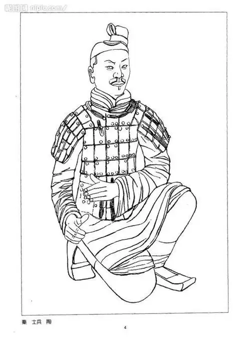 武士简笔画 古代武士简笔画