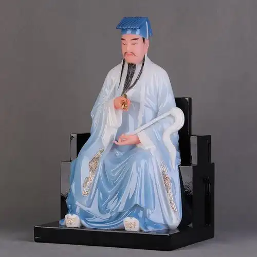 吕洞宾神像汉白玉道教教祖师爷像纯阳真真人全真装饰摆件