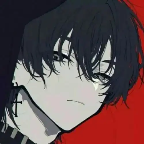 二次元病娇男头像,虽有点病娇但是帅气撩人