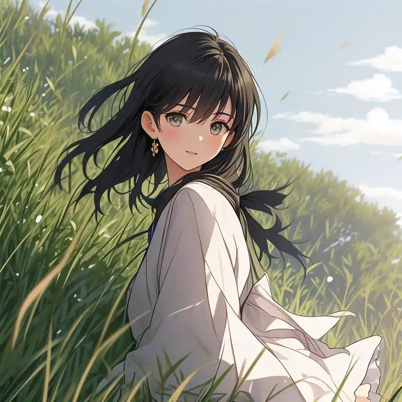 91动漫女生森系头像大赏91 绿色总是能带给人清新的感觉,当它与