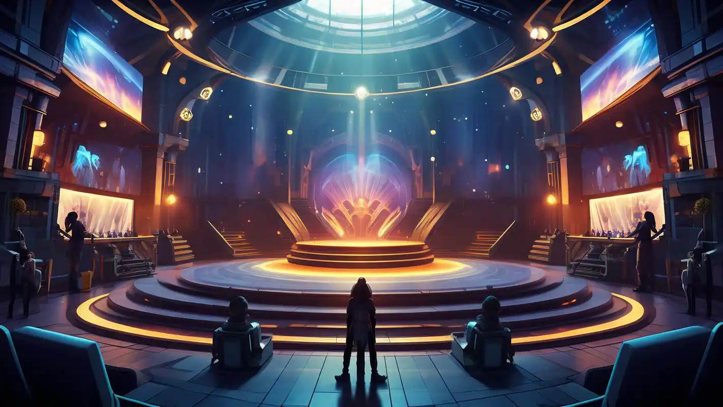 95俱乐部舞台炫酷背景壁纸96 想感受俱乐部舞台的激情和炫酷吗?