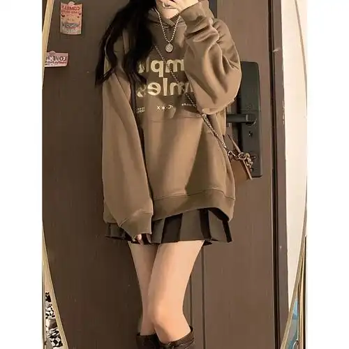 秋冬可盐可甜酷盐系穿搭女网红炸街小个子学院大码女装