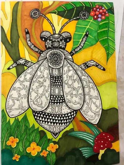 心动!这6种又美又疯狂的创意线描,这些优秀作品老师直接给100分,超赞!