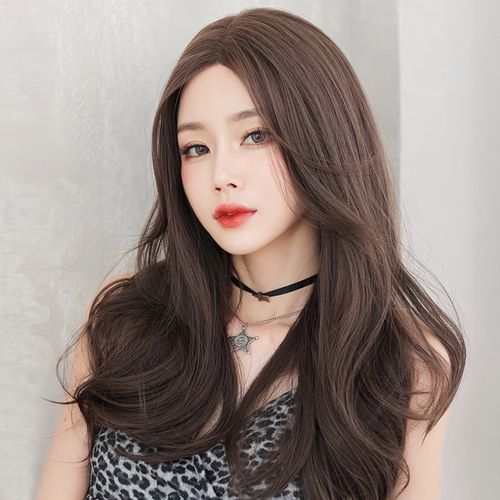 假发女长卷发中分