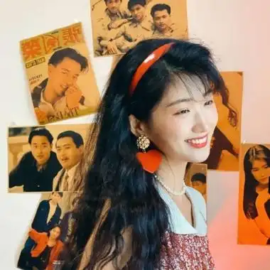 ins女头原宿复古高清好看的女生头像ins复古港风图片