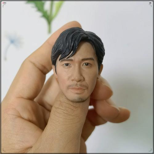 1/6 香港谍战片 无间道 陈永仁 梁朝伟头雕 经典版 头雕模型 现货