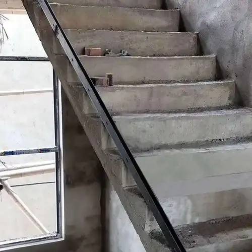 不锈钢钢化玻璃楼梯阳台扶手底槽固定配件预埋钢槽楼梯玻璃连接