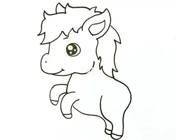 小马简笔画 小马简笔画彩色