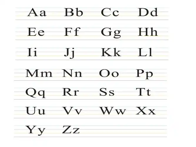 37. 26个英文字母的印刷体(共3张ppt).ppt 3页