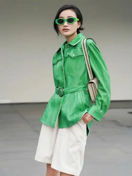 秋冬也要亮眼绿色系穿搭