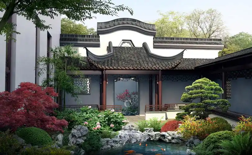 15万元以内独栋新中式农村别墅装修效果图