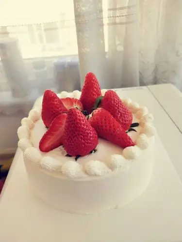 手机用户8324_v30w做的奶油抹面蛋糕