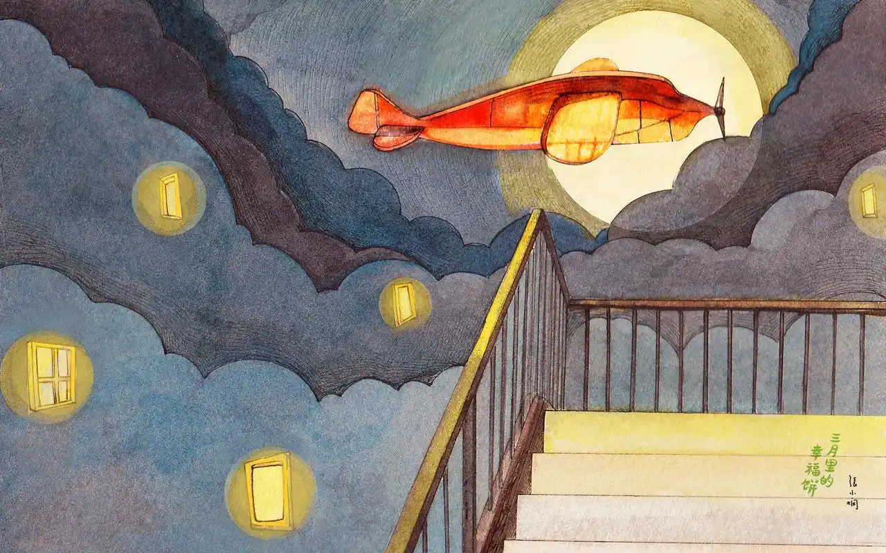 唯美手绘卡通插画张小娴伤感文字语录高清桌面壁纸(一)