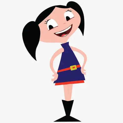 关键词 : 女孩,卡通人物,手绘,裙子