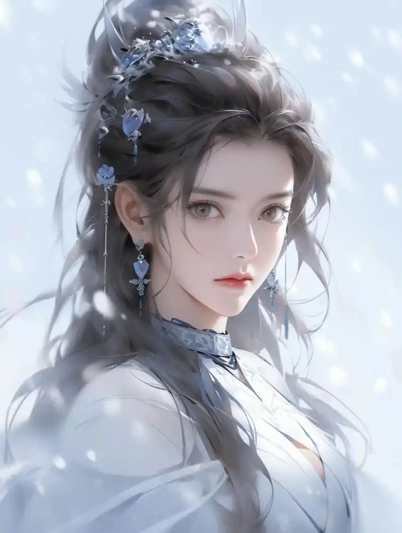 冷艳美女|古风壁纸|小说封面插画                社区熟人节