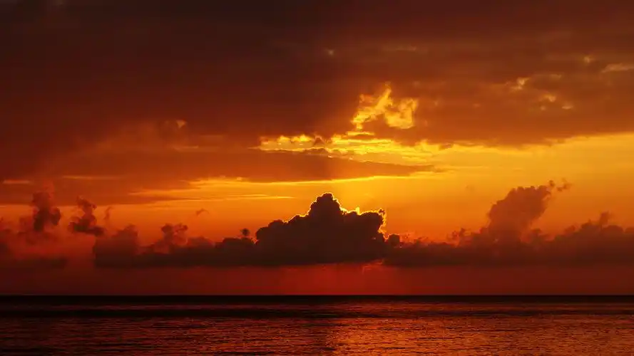 唯美的夕阳落日风景图片高清宽屏壁纸