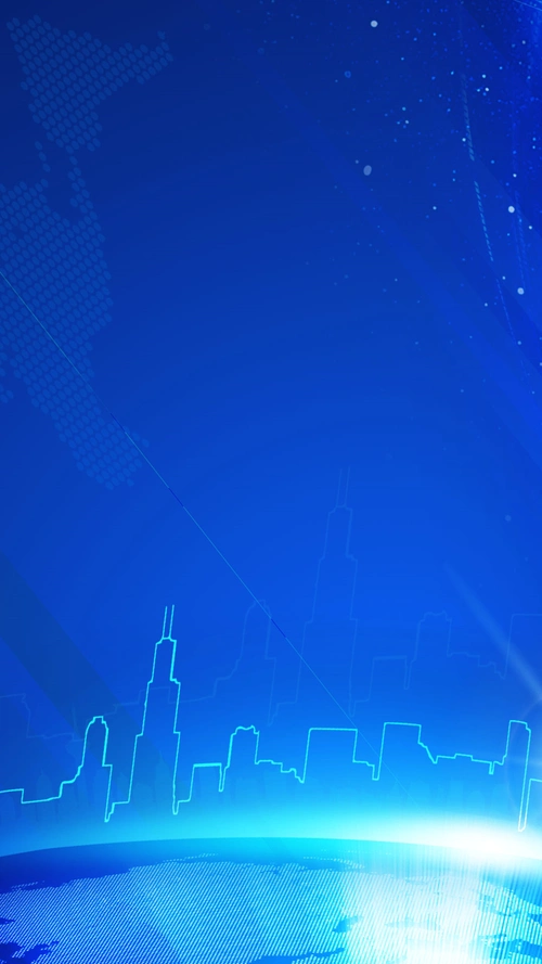 地球科技感城市背景h5背景素材