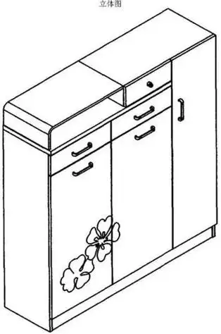 鞋柜简单简笔画