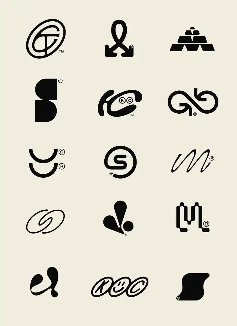 线条感的极简logo设计