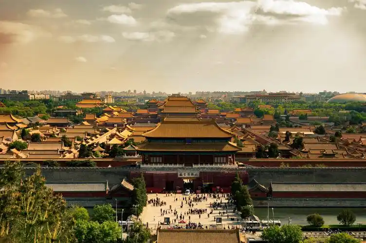 故宫全景拍摄于景山公园