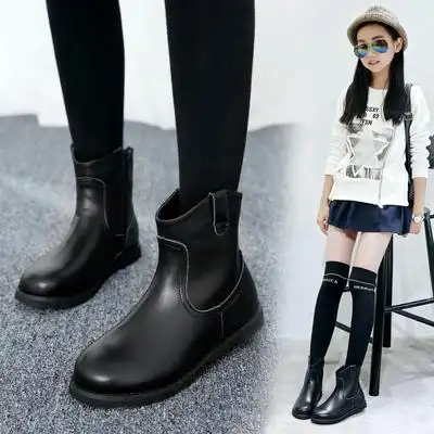 女童马丁靴子真皮2020秋冬新款中大儿童公主中筒洋气小女孩短靴子