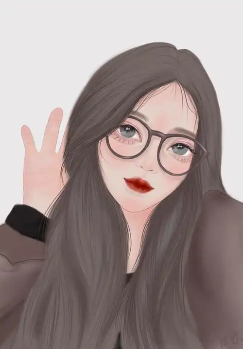 戴眼镜的少女 人物插画|插画|艺术插画|z80425097 - 原创作品 - 站酷