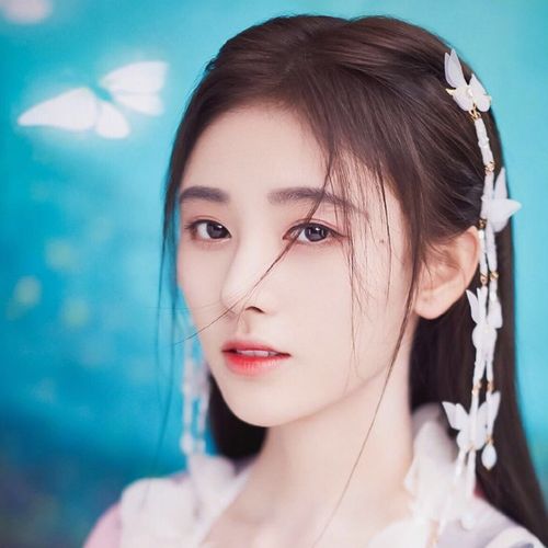 雪飞霜鞠婧祎同款发夹汉服配饰古风流苏超仙夹子蝴蝶边夹汉服头饰