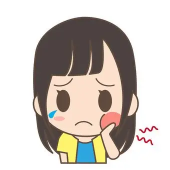 一个牙痛牙齿的女人