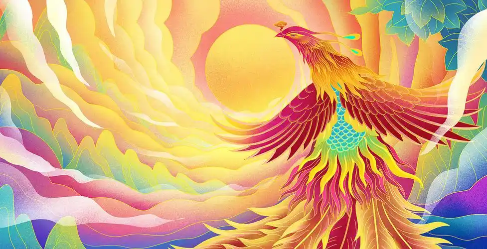 百鸟朝凤绚丽色彩