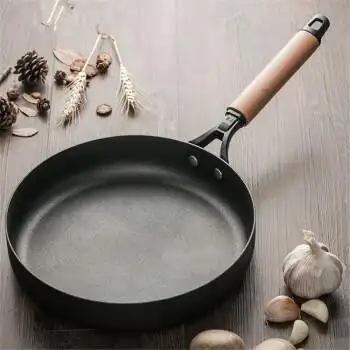 favortast煎锅平底锅不粘锅铸铁无涂层煎饼锅家用电磁炉燃气灶煎蛋锅