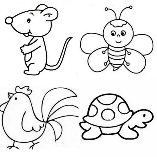 小班幼儿主要以涂色为主,颜色要涂饱满均匀,画面保持干净,也