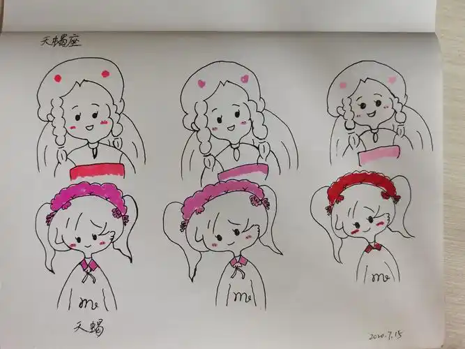 小葩画的十二座简笔画