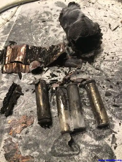 18650电池组连续4次爆炸现场一片狼藉