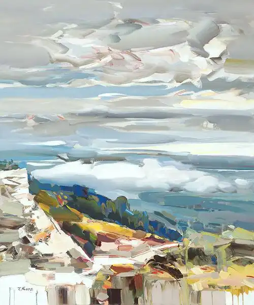 美妙色彩搭配!9组自然景观风景画插画/插图图片_900x1080像素_图片编