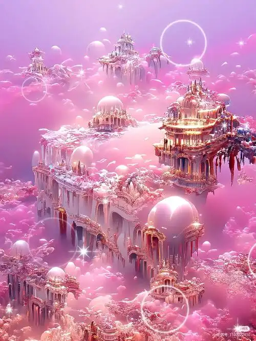 粉色系梦幻星空壁纸