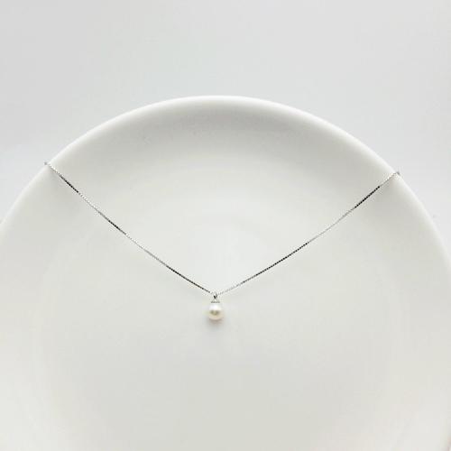 925银单颗珍珠项链短款日韩大额优惠券