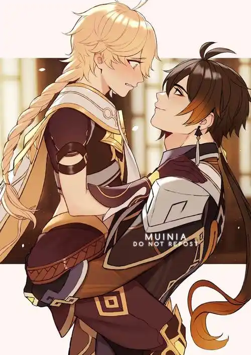 钟空|muinia的钟离插画图片