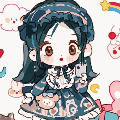 超可爱的卡通头像 画师微博id:普通小狗 自截