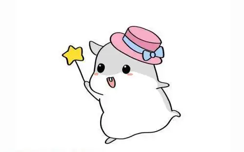 简单卡通小仓鼠简笔画步骤图解可爱呆萌小仓鼠简笔画怎么画