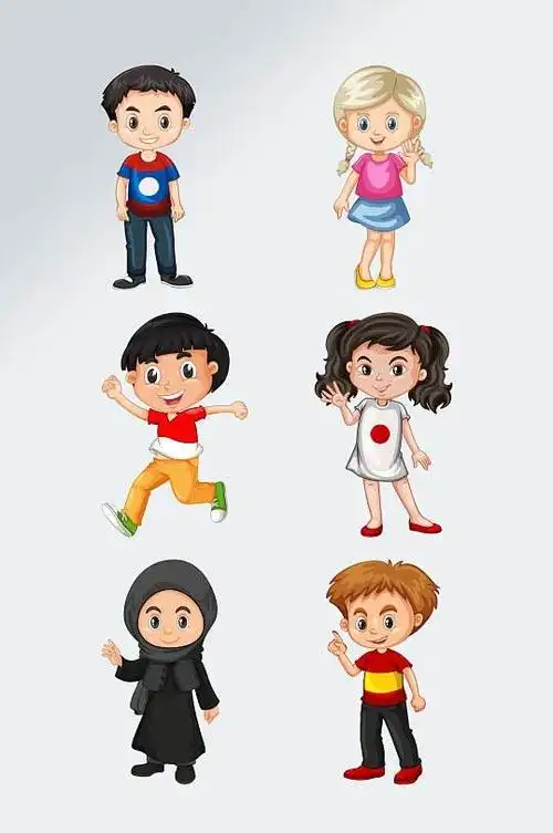 可爱字体表情包素材立即下载表情包卡通儿童素材创意幼儿园人物卡通